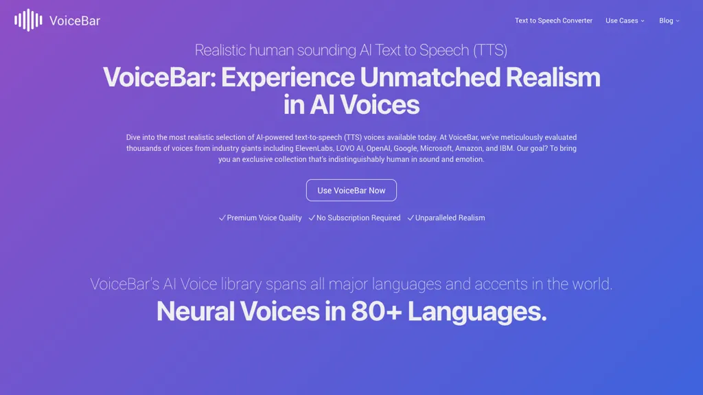 VoiceBar Top AI tools