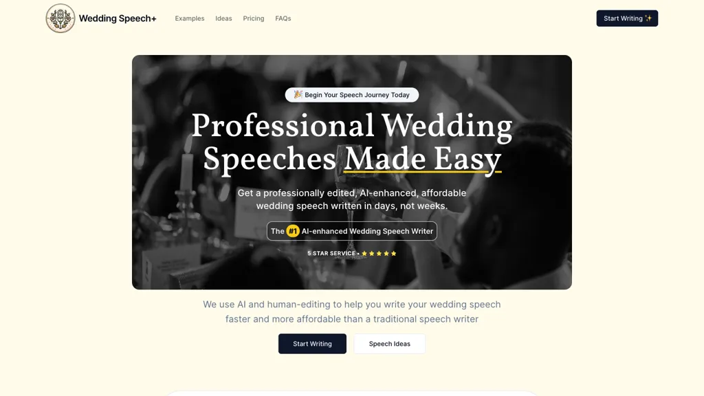 Wedding Speech Top AI tools
