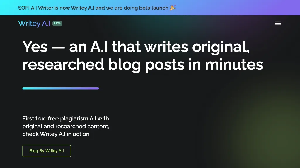 Writery AI Top AI tools