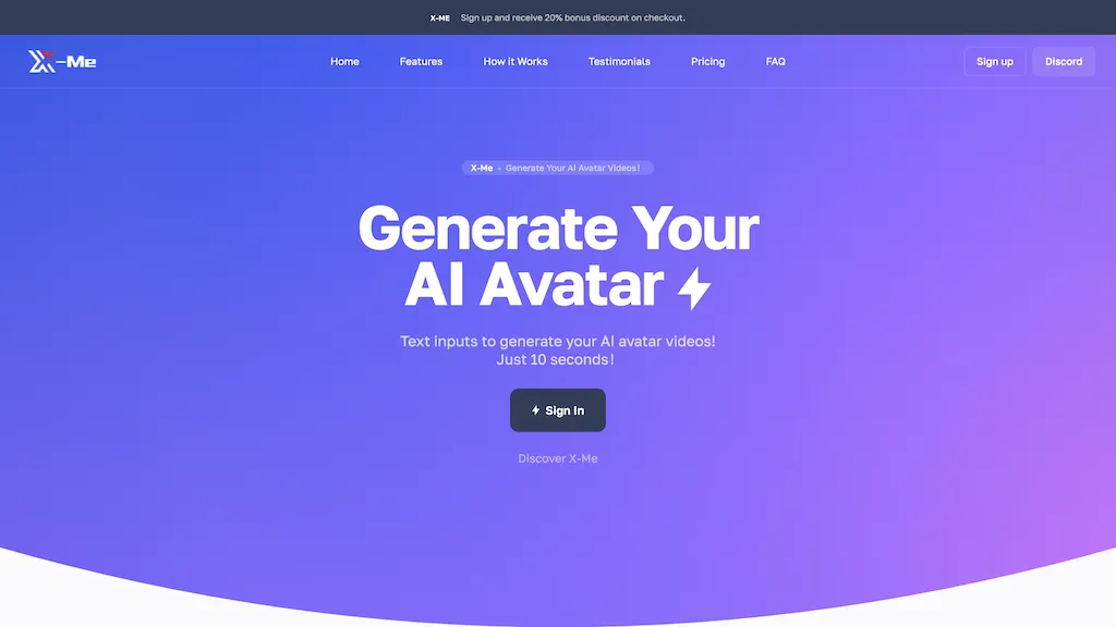 X-Me：AI Video Generator Top AI tools