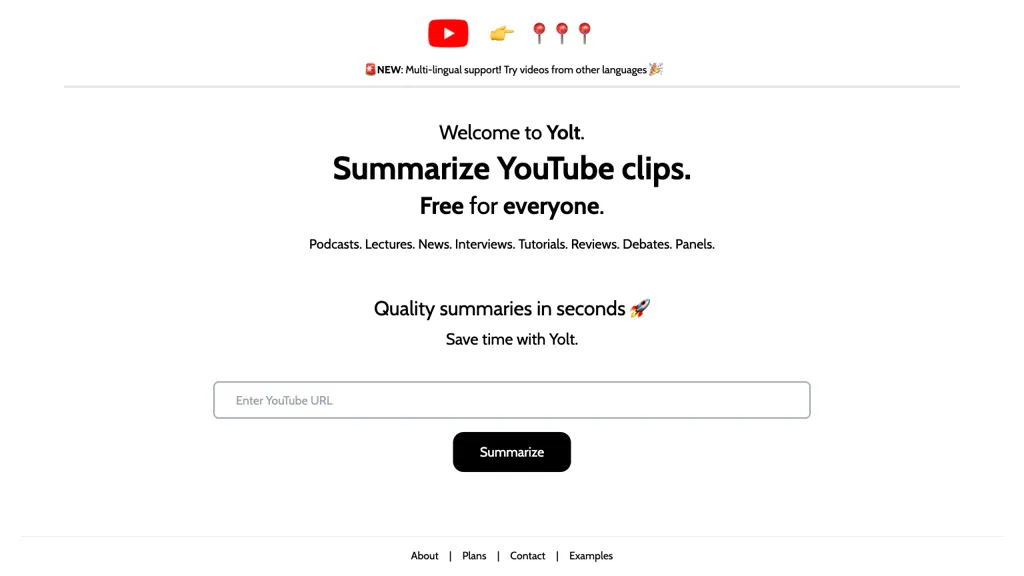 Summarize-Youtube Video Summarizer Top AI tools