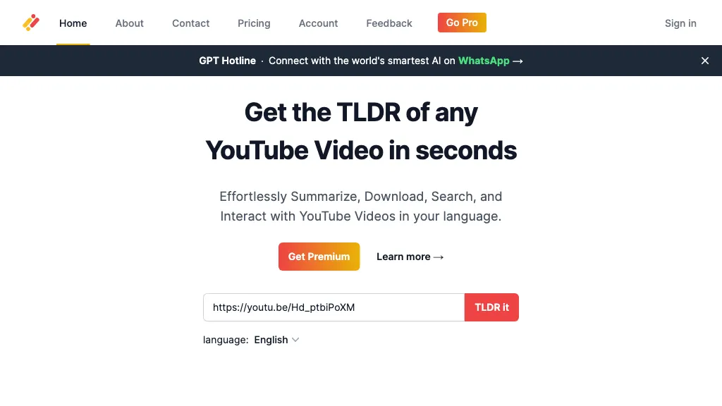 TLDR YouTube Top AI tools